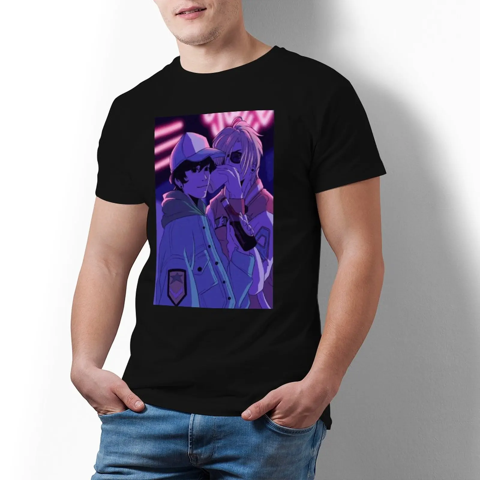 

Ash Eiji Tshirt Casual 100 Cotton Short Sleeve T Shirt Print Basic T-Shirt Man 4xl