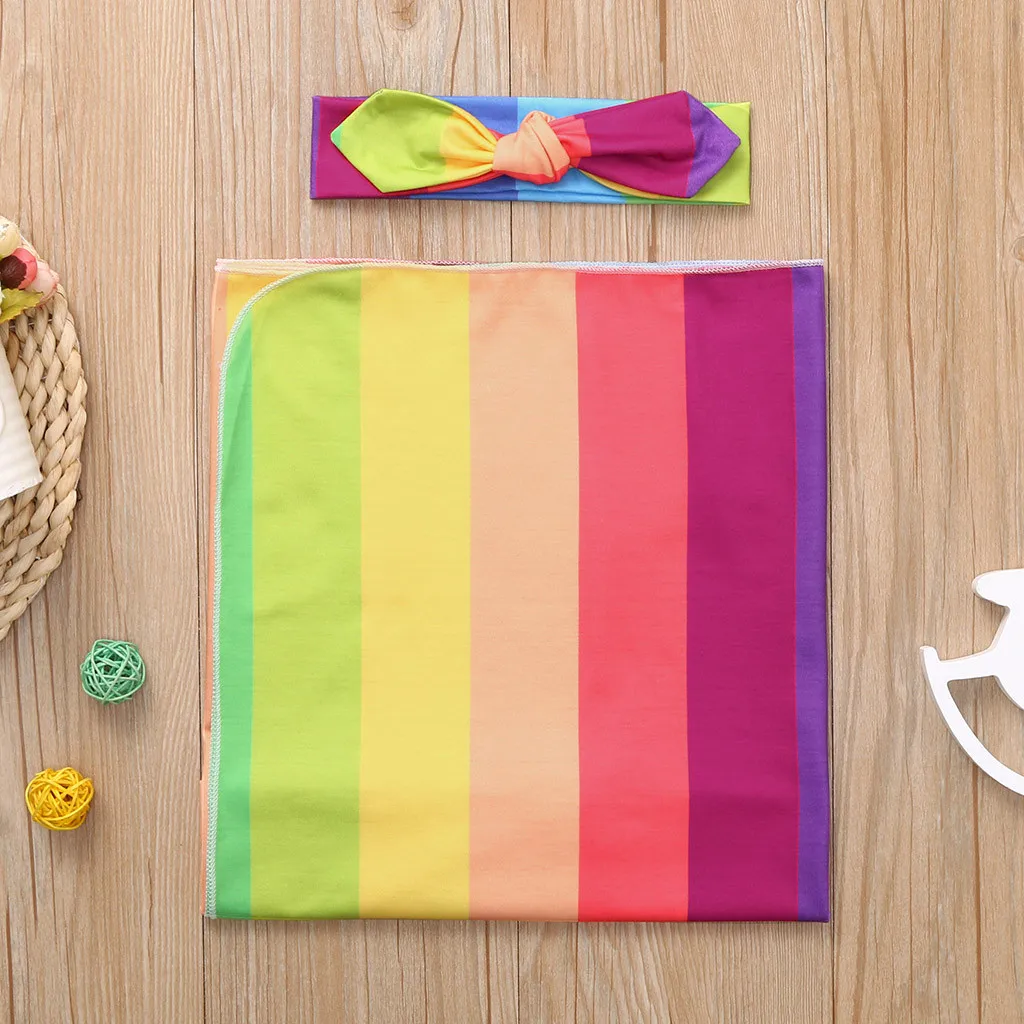 Для малышей с цветочным узором пеленка Одеяло для мальчиков и девочек ясельного