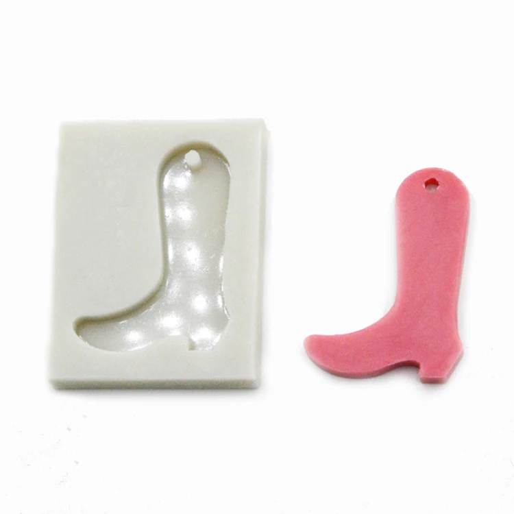 1 шт. блестящие ковбойские сапоги форма DIY Обувь Форма для шоколада силиконовая