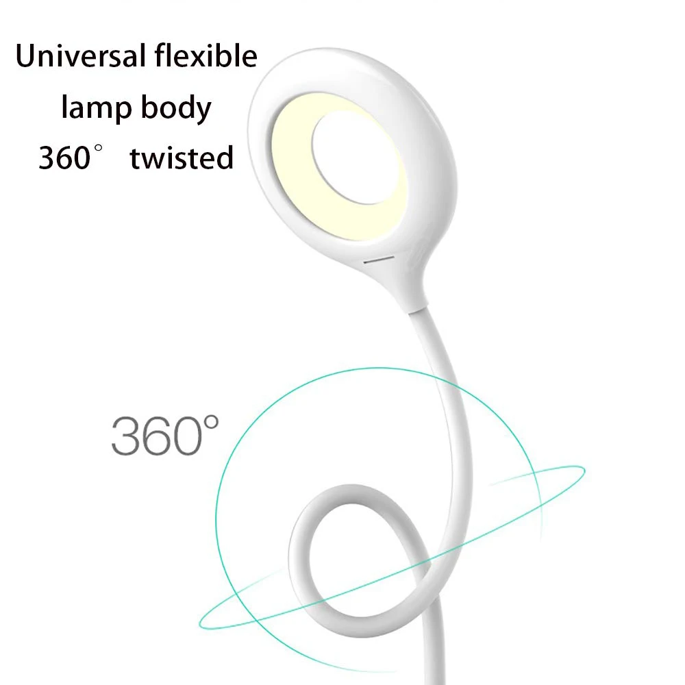 Перезаряжаемый держатель ручки светодиодный настольная лампа Гибкая Настольная