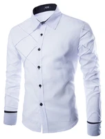 male social shirt mens big code long sleeve shirt casual lattice walking line design shirt mens thin shirt brand clothing