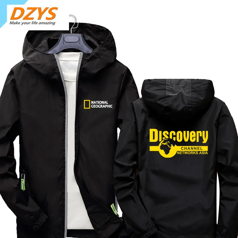 

Tourism Outdoor Channel Hooded Jacket Men and Women Thin Zip Coat Clothes