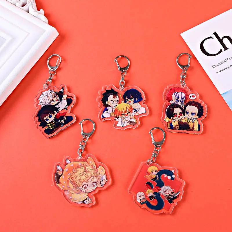 

2021 New Anime Character Acrylic Key Chain Lady Student Bag Hanging Accessories