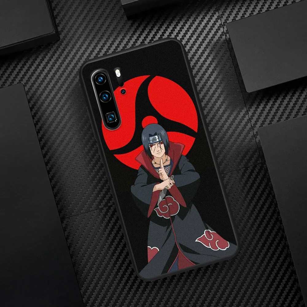 

NARUTO Itachi Phone Case For Huawei P Mate 10 20 30 40 Pro Lite Smart 2019 2021 black Etui Soft Funda Silicone Back Trend Cover