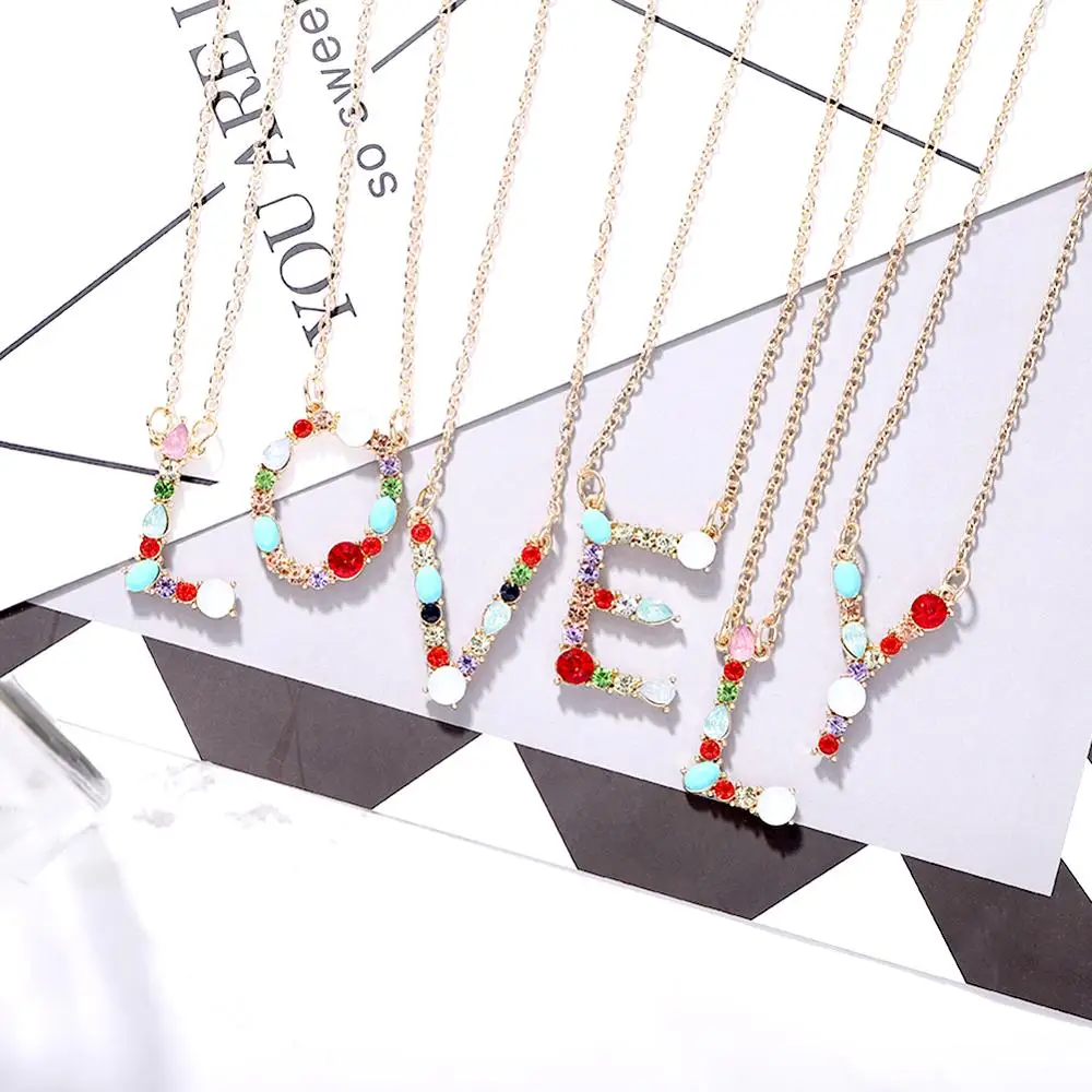 Женское длинное богемное ожерелье с буквенным принтом свадебные подарки