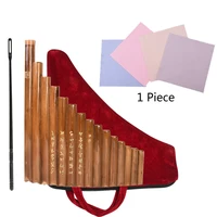 1x handmade pan flute 15 natural bamboo pipes wind instruments slippers g key wrench flute traditional folk musical instruments