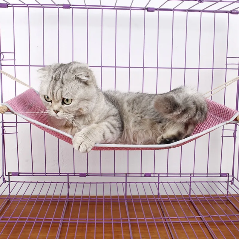 Summer Pet Hanging Blanket Mat Small Dog Cat Hammock Breathable Mesh Breathable Pet Cat Sleeping Bag Ferret Hanging Swing
