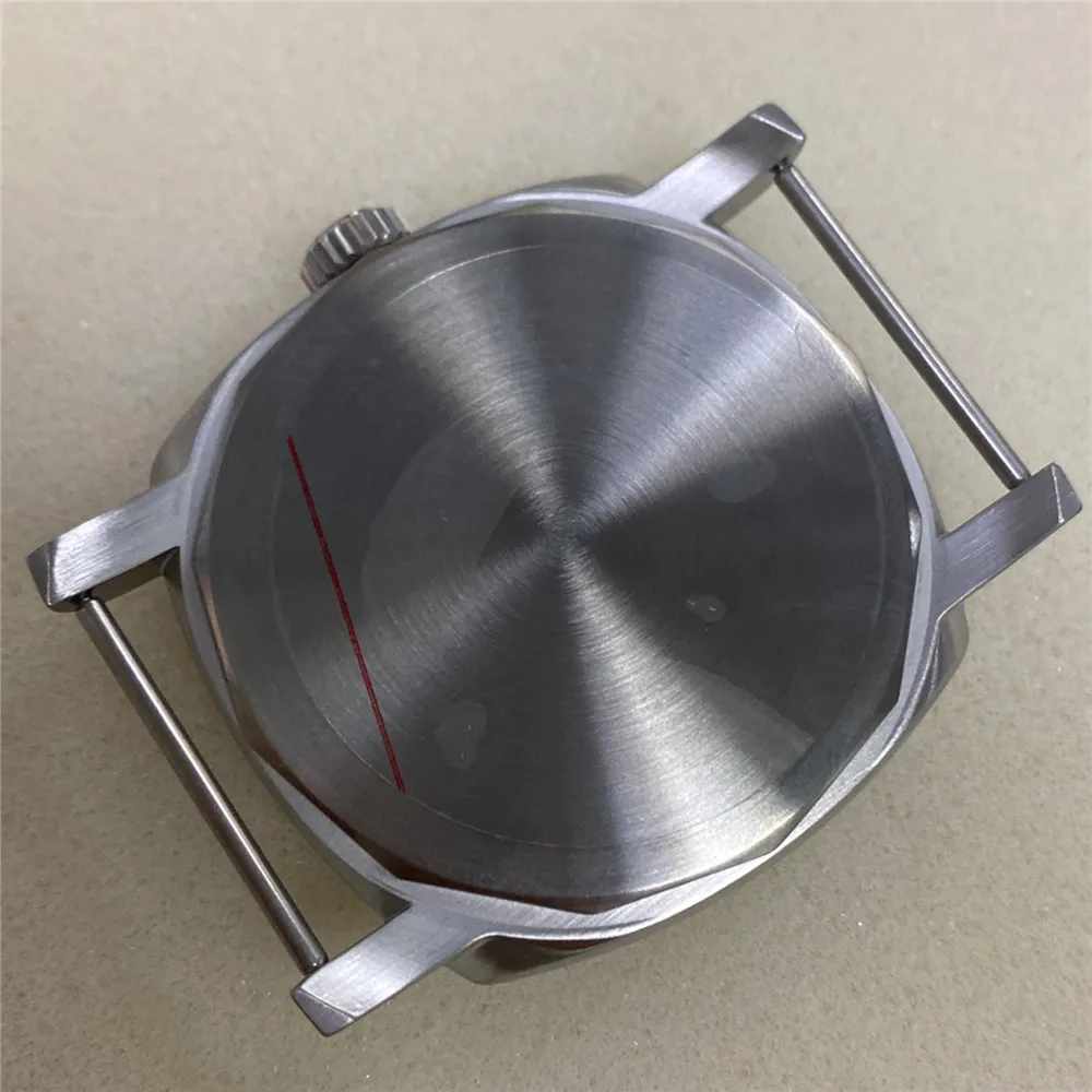 47MM Watch Case for ETA 6497/6498 for ST3620 for ST3600 Movement Replacement Brushed Watch Shell