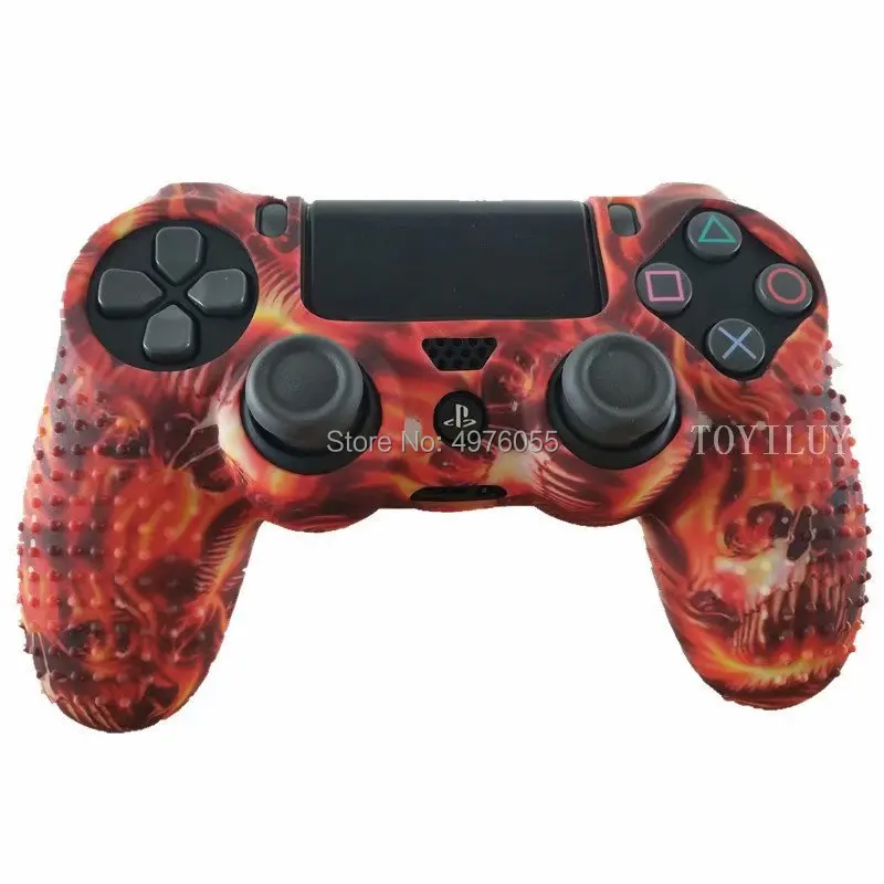 Мягкий Камуфляжный нескользящий Силиконовый чехол для Sony PlayStation Dualshock 4 PS4 Pro