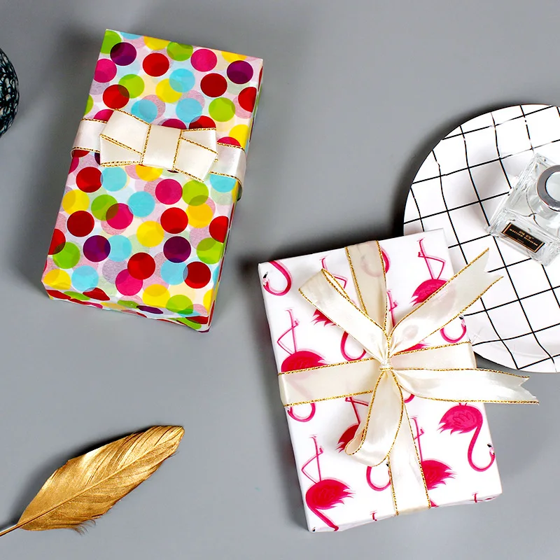 10 шт. цветная бумага рождественский подарок упаковка звездная линия украшения