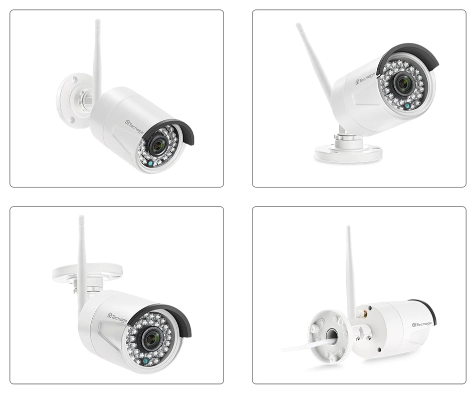 Techage 4CH 1080P беспроводная камера безопасности NVR система 2MP HD Wifi наружная внутренняя камера видеонаблюдения Аудио запись звука комплект наблюдения