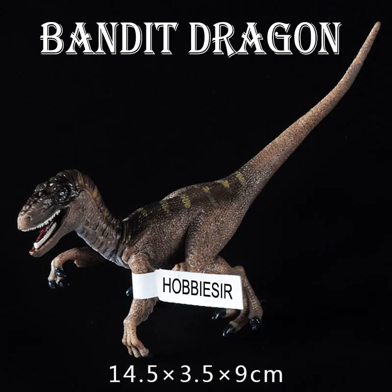 

(Bandit dragon) Игрушечная модель динозавра Юрского периода, Детский Набор игрушечных динозавров, мальчик, Раптор, украшение для дома