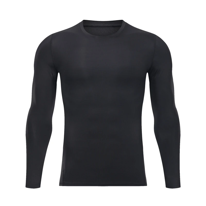 

Spring and Autumn Men's T-shirt Long Sleeve High Elasticity Breathable Quick-drying Running Training Sportswear Men's Sweatshirt