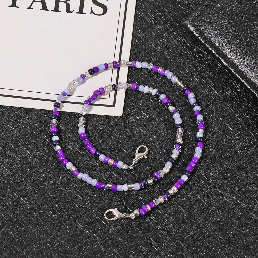 Цепочка для маски унисекс цепочка очков чтения из акриловых бусин 1 шт. |