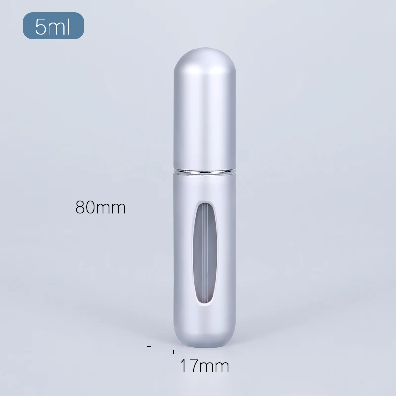 

Refillable Mini Perfume Bottle Portable Aluminum Atomizer 5ml Refill Perfume Spray Bottle Cosmetic Container For Travel