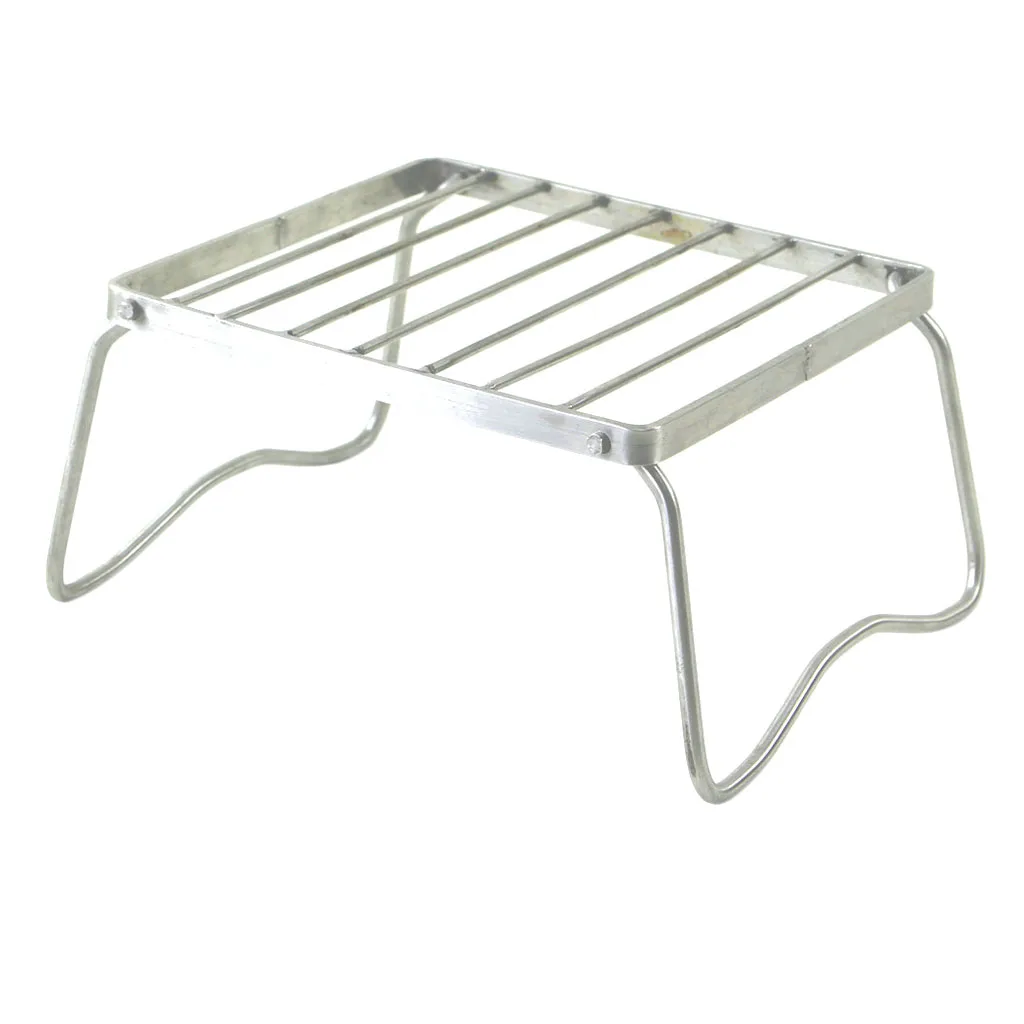 

Foldable Cooking Pot Pan Support Bracket Holder Outdoor Camping Picnic BBQ