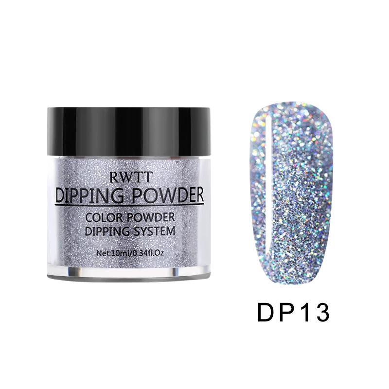 1 бутылка жемчужного цвета голографическое погружение ногтей порошковый цвет