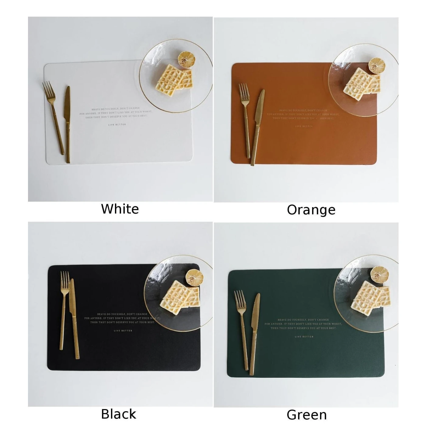 1 шт. водонепроницаемые коврики для обеденного стола из искусственной кожи