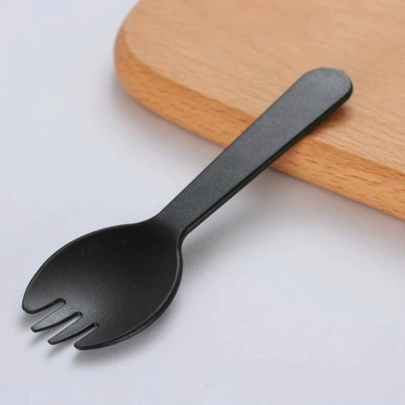 50pcs spoons 6 шт. бутылка для пудинга термостойкая стеклянная Желейная банка контейнеры для йогурта чашка для молока одноразовая посуда вечерние мусс десертный торт - Цвет: 50pcs spoons