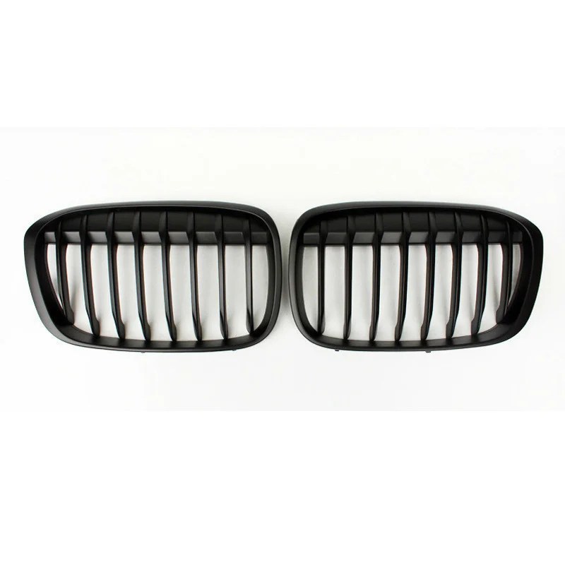 

Refit The Single-line Bright Black Racing Grills Air Intake Grille In The China Grid Fit For BMW X1 New F48 F49 Car Accessories