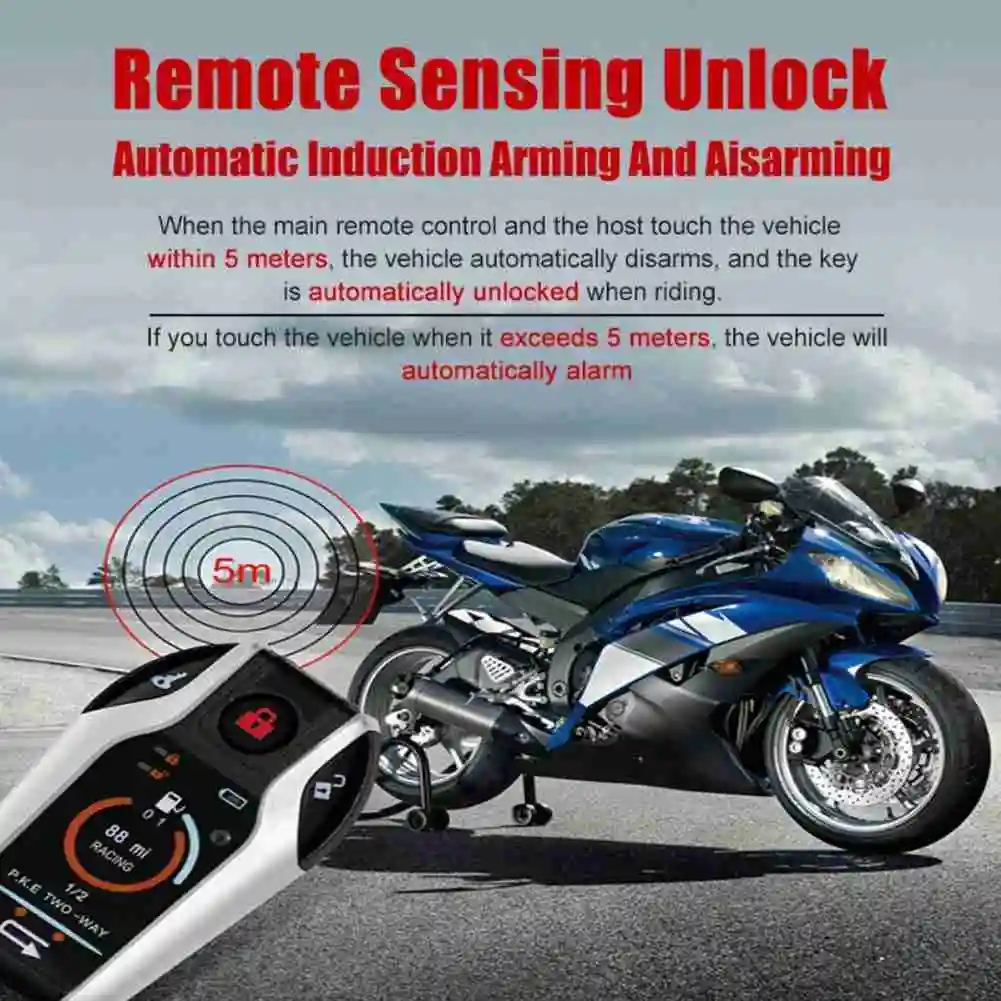 Универсальная двухсторонняя система сигнализации для мотоциклов подходит любых