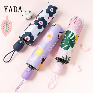 Зонт YADA Женский, ветрозащитный, складной, автоматический, в японском стиле