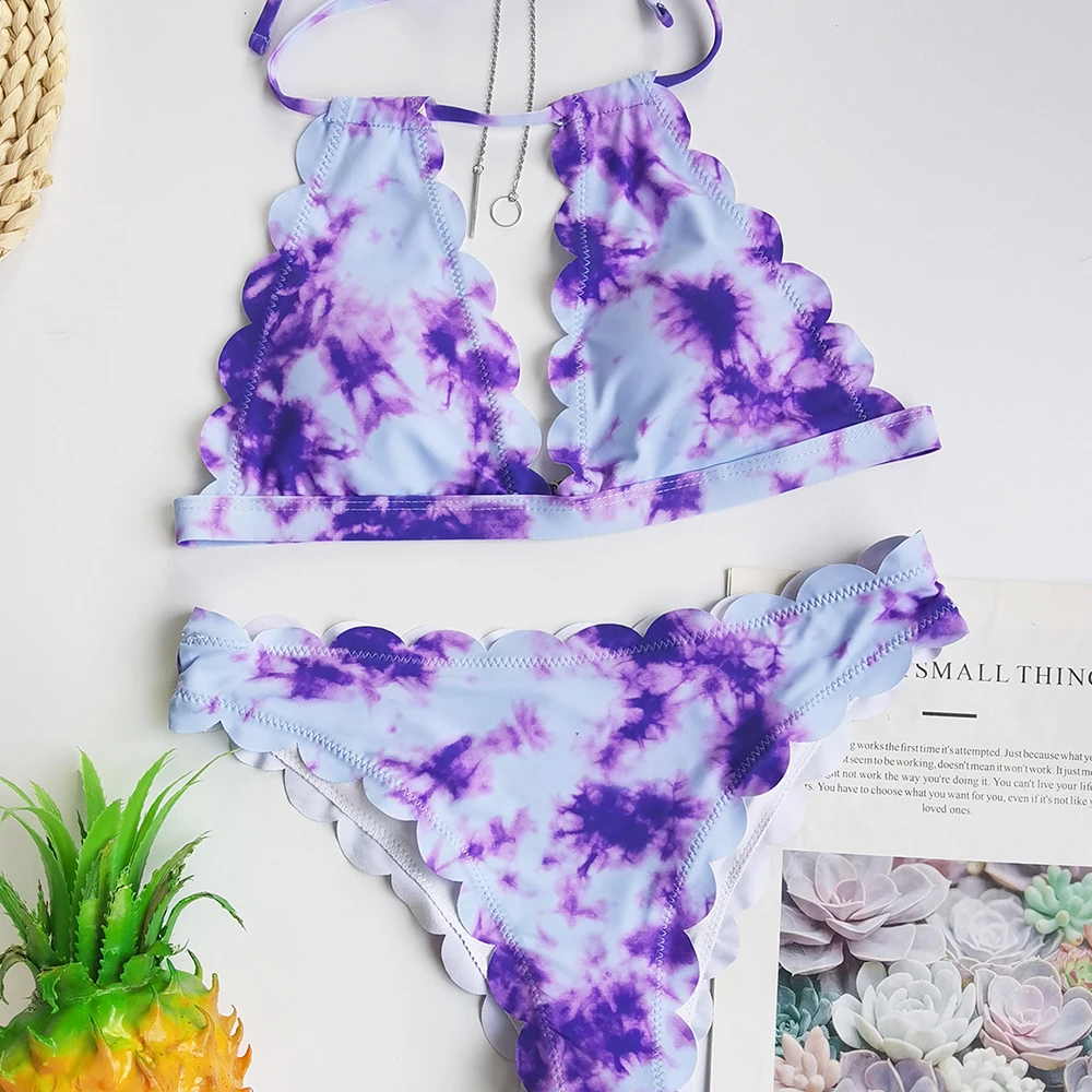 Женский комплект бикини с принтом Бабочка купальный костюм из двух предметов