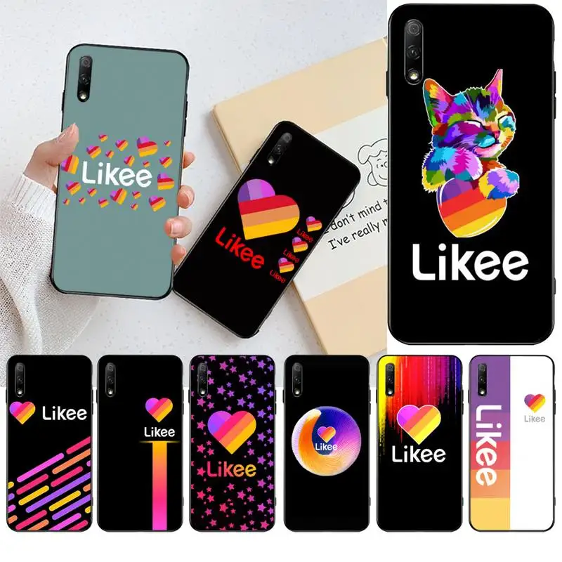 Мягкий силиконовый черный чехол HPCHCJHM likee для телефона Huawei Honor 30 20 10 9 8 8x 8c v30 Lite view pro
