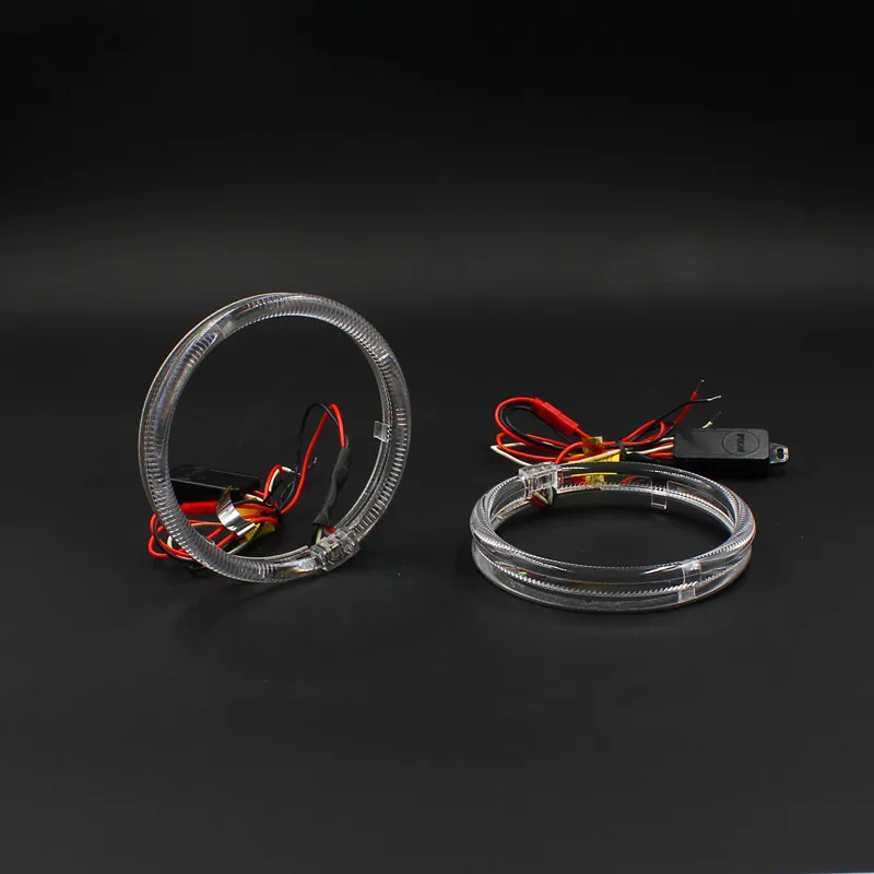 Rockeybright 12 В белые светодиодные глаза ангела светодиодсветильник фары кольцо 80 мм