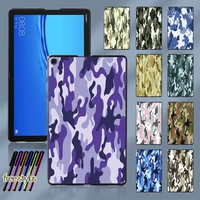 camouflage printed pattern tablet case for huawei mediapad m5 lite 10 1mediapad m5 10 8 durable slim hard shell free stylus