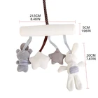 Детские погремушки G8DE в форме кролика в форме звезды для детской кроватки для мальчиков