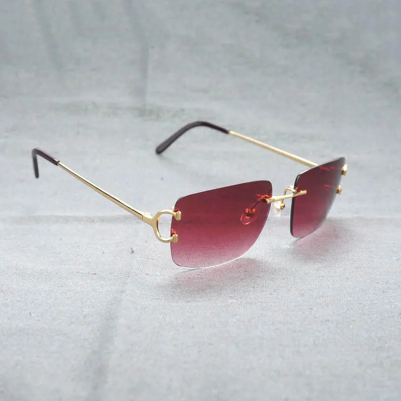 Винтажные квадратные с образные солнцезащитные очки для мужчин металлическая