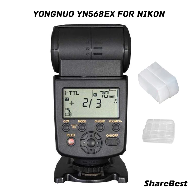 Светодиодная лампа для видеосъемки Yongnuo YN 568EX Nikon HSS Вспышка Speedlite 568 D800 D700 D600 D200 D7000