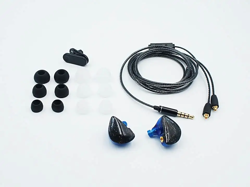 SGZ-DN1S Динамический драйвер + сбалансированная арматура Hybrid MMCX HiFi Внутриканальные