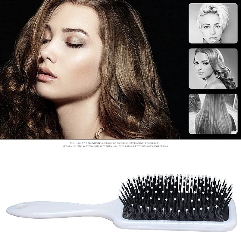 

Hair Scalp Massage Comb Hairbrush Bristle Nylon Women Wet Curly Detangle Hair Brush for Curly Hair Products TLSM