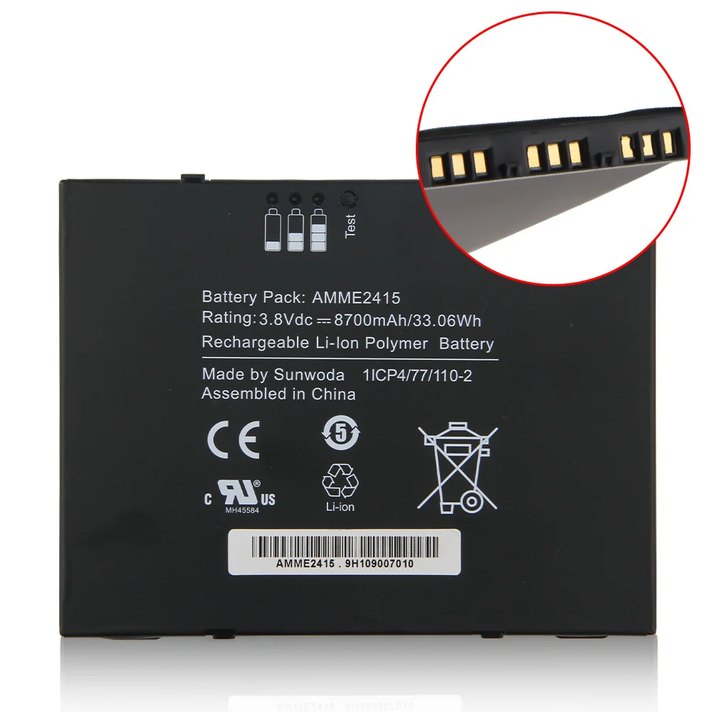 Фото Original Replacement Tablet Battery For Zebra ET50 ET55 1ICP4/77/110-2 AMME2415 Genuine 8700mAh Мобильные телефоны и Original Replacement Tablet Battery For Zebra ET50 ET55 1ICP4/77/110-2 AMME2415 Genuine 8700mAh Мобильные телефоны и