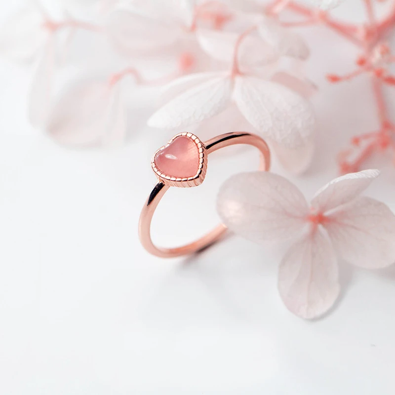 Женское коктейльное кольцо MloveAcc розовое золото ювелирное изделие из 100%