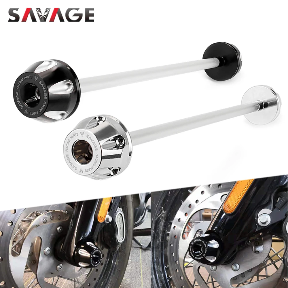 Front Axle Fork Crash Slider Caps For Harley FAT BOY SOFTAIL STANDARD 2018-2021 SPORT GLIDE Motorcycle Wheel Falling Protector |