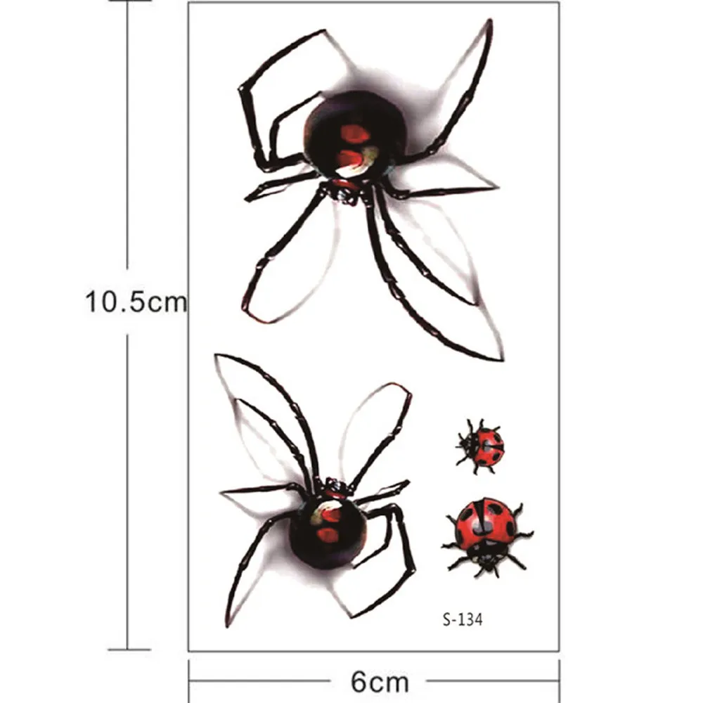 Водонепроницаемый Орлиный перо Ласточка Временные татуировки 3d цветок