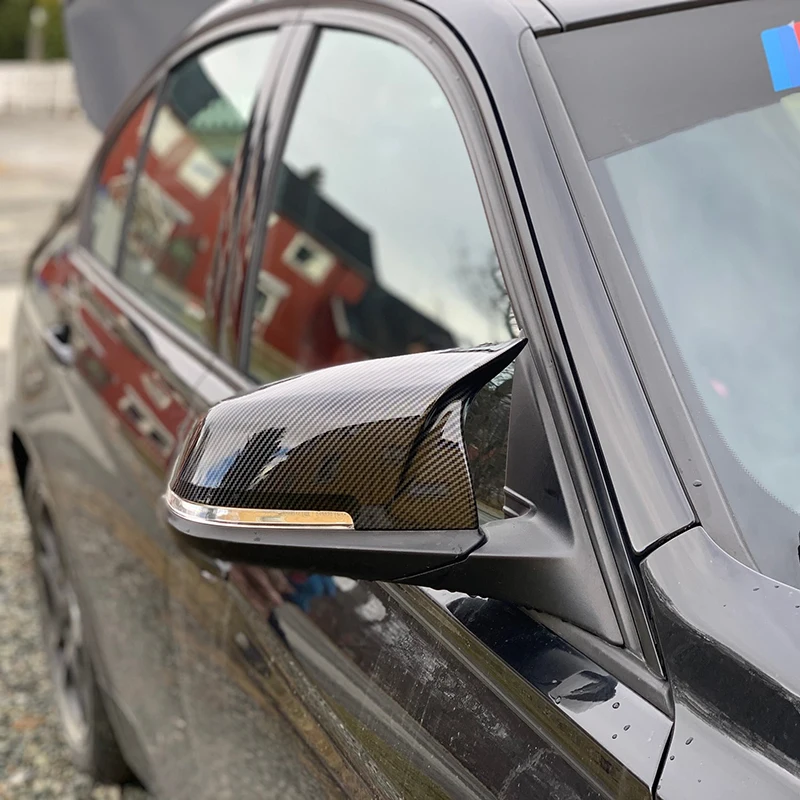 

For BMW 1 2 3 4 X Series Rear View Side Mirror Cover F20 F21 F22 F23 F30 F32 F36 X1 E84 F87 M2 Carbon fiber pattern Accessories