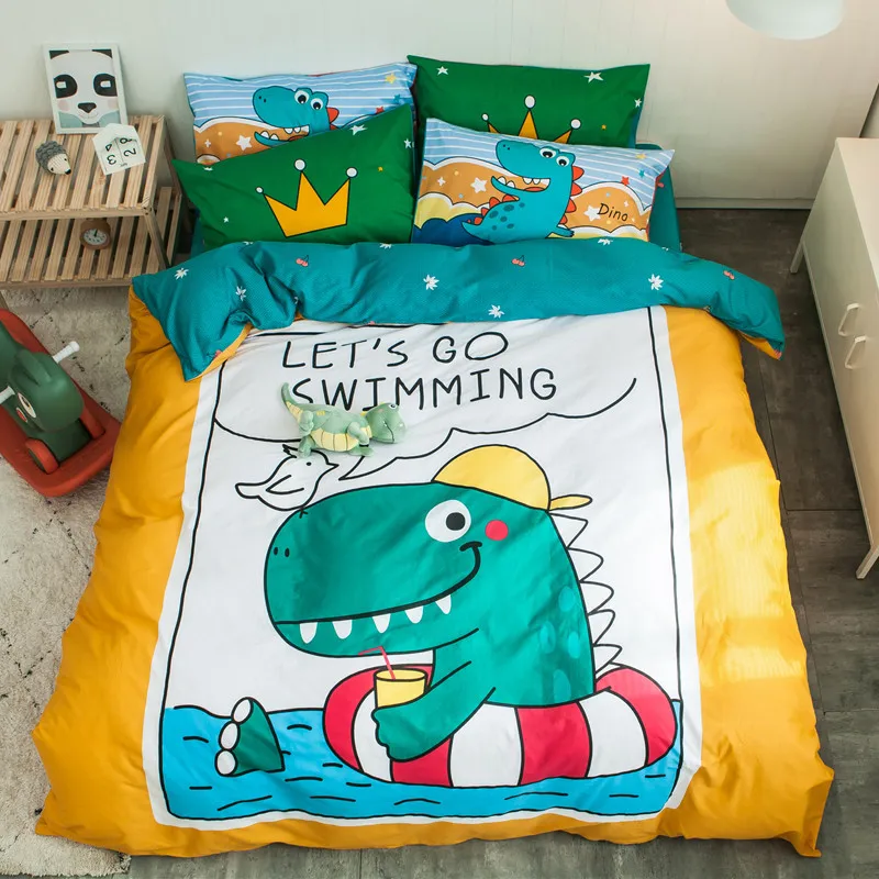 Детское двойное постельное белье 4 предмета королевский комплект из 3 простыней