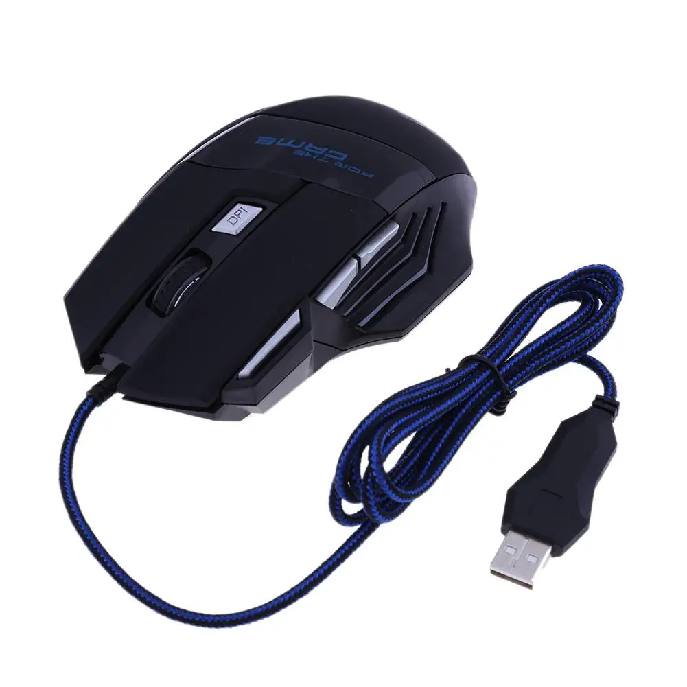 

ALLOYSEED 5500DPI LED Optical USB Wired Gaming Mouse 7 Buttons Gamer Computer Mice for computer laptop desktop PC Dropship