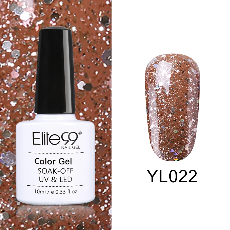 YL022 Elite99 Гель-лак для ногтей замачиваемый УФ-гель серого цвета гель лак Vernis Полупостоянный лак для нейл-арта гель-лаки - Цвет: YL022