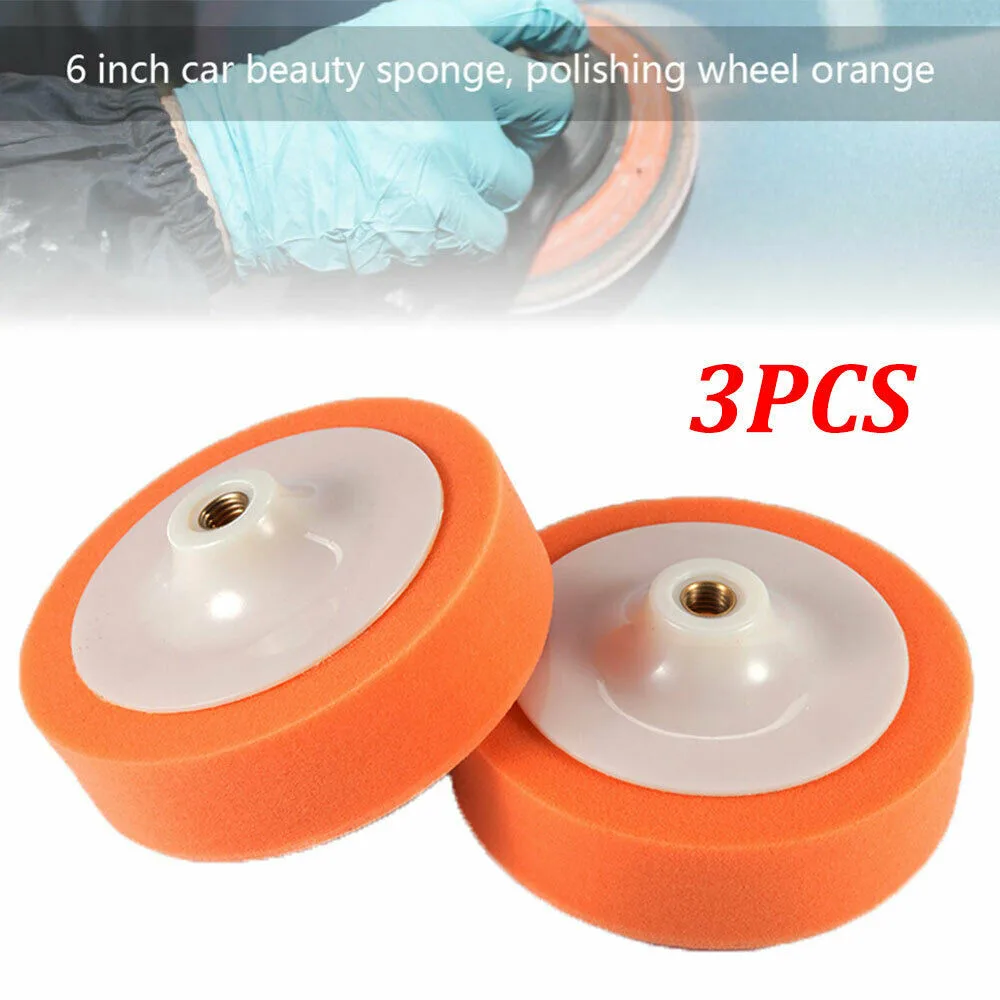 

Mop Polishing Sponge Heads Accessory Orange Pads Replacement Roundness