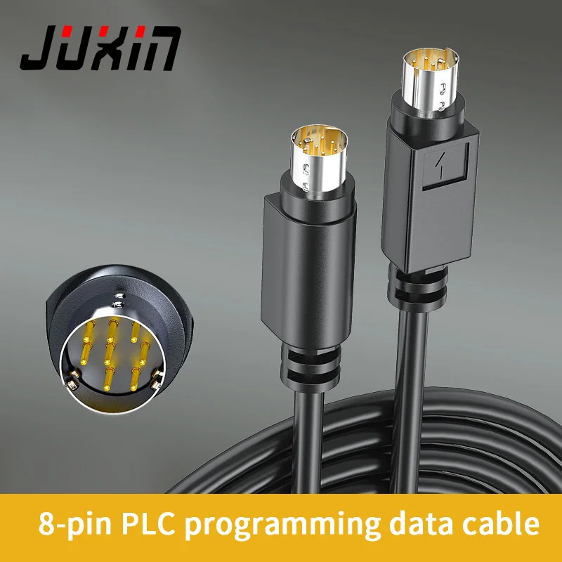 

PLC cable male to male S terminal MD8 pin male to male cable Round head MD8 pure copper nickel - plated data communication