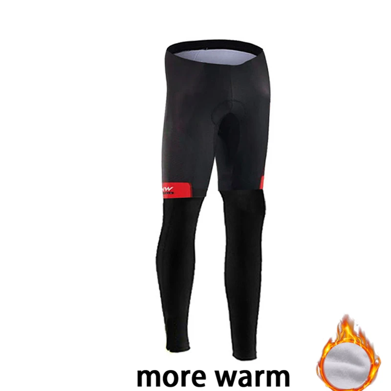 winter pants NW зимняя велосипедная Джерси Pro Team Ropa Ciclismo Hombre флисовый комплект для велоспорта MTB Одежда для велоспорта Northwave комплект для велоспорта с нагрудником и штанами - Цвет: winter pants
