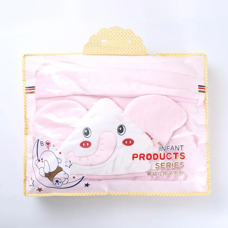 

Autumn Winter Baby Blanket Swaddle Thicken Envelope Wrap Newborn Baby Hooded Blanket Cotton Keep Warm Sleepsack YKQ098