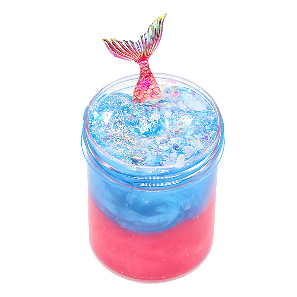 Рыбий хвост грязь смешивание облако слизи изысканный мягкий пластилин