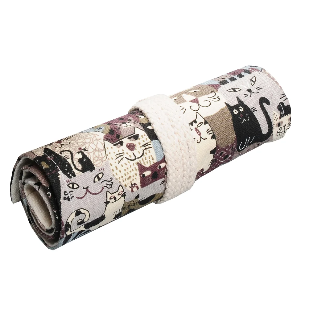 

Canvas Wrap Roll Holder Pencil Curtain Pouch Useful Art Pencil Holder Wrap