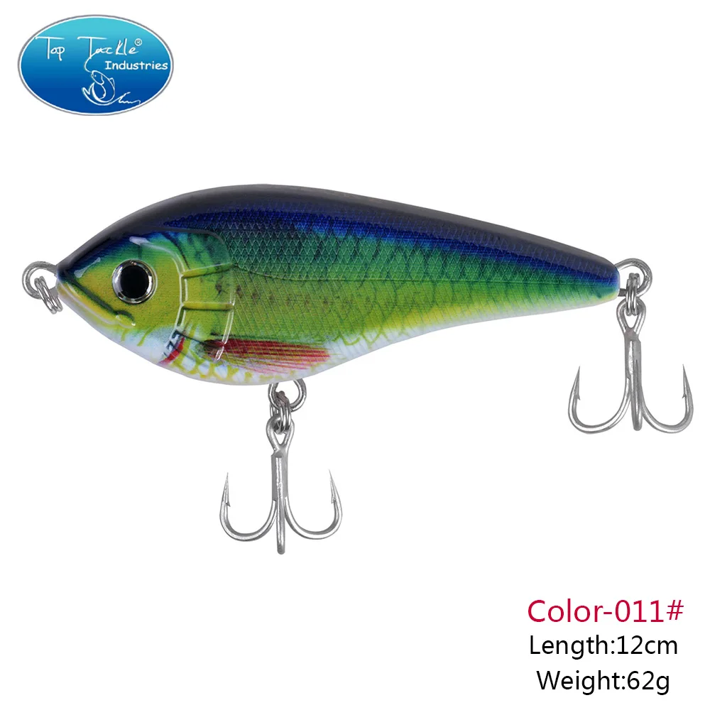 Медленно тонущий Джеркбейт рыболовные приманки 120 мм 62 г CF приманка луженые